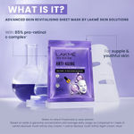 Buy Lakme Solutions Sheet Mask Anti-Aging with Pro Retinol C Complex~ 25ml - Purplle