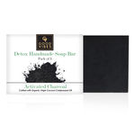 Buy Good Vibes Activated Charcoal Detox Handmade Soap Bar (Pack of 3) | Cleansing, Rejuvenating | No Parabens, No Animal Testing (100 g x 3) - Purplle