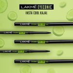 Buy Lakme Eyeconic Insta Cool Kajal, Deep Black, 0.35 g - Purplle