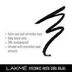 Buy Lakme Eyeconic Insta Cool Kajal, Deep Black, 0.35 g - Purplle