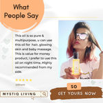Buy Mystiq Living - Avocado Oil | Avocado Oil For Hair | Avocado Oil For Face | Avocado Hair Oil | Cold Pressed | 100% Pure & Natural - 50 ml - Purplle