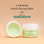 Buy Carmesi Facial Razor (Pack of 3) & 2 in 1 Pre & Post Shave Facial Shaving Balm - Purplle