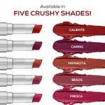 Buy RENEE Crush Glossy Lipstick Caliente 4 gm, Non-Drying, Highly Pigmented, Intense Moisturizing, Soft Texture, Lightweight, One Swipe formula, Enriched with Jojoba Oil, Cocoa & Shea Butte - Purplle