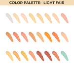 Buy Half N Half Full Cover Concealer Makeup Kit Multicolour Palette, Fair Light (20.5 gm) - Purplle