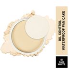 Buy Mattlook Oil control Waterproof Pan Cake, Face Makeup, Fair White (15 gm) - Purplle