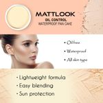 Buy Matt look Oil control Waterproof Pan Cake, Face Makeup, Natural Sweep (15gm) - Purplle