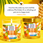 Buy Find Your Happy Place - Poolside Pina Coladas Scented Candle Pineapple & Coconut 200g - Purplle