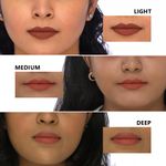 Buy Plum Twist & Go Matte Lipstick | Ceramides + Hyaluronic Acid | Airbrushed Finish | Long Lasting | 100% Vegan & Cruelty-Free | She's All Tan - 123 (Nude Brown) - Purplle