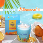 Buy Plum BodyLovina€™ Trippina€™ Mimosas Scented Candle | Long-lasting Fragrance | Evenly Melting Wax 230 gm - Purplle