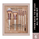 Buy Swiss Beauty Professional Face & Eye Brush Set - 1 - Pack of 6 - Purplle