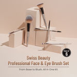 Buy Swiss Beauty Professional Face & Eye Brush Set - 1 - Purplle