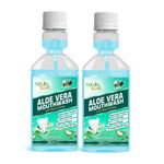 Buy Nature Sure Aloe Vera Mouthwash with Neem and Clove for Oral Health - 2 Packs (150ml Each) - Purplle