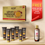Buy WOW Skin Science Ubtan Radiance Facial Kit for Glowing Skin|Helps Remove Tan and Gives Radiant Skin|6 Easy Steps|Suitable for All Skin Types|Free Rose Water|60 gm + 25 ml - Purplle