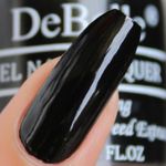 Buy DeBelle Gel Nail Lacquer Glossy Luxe Noir - Black (8 ml) - Purplle