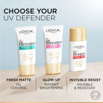 Buy L'Oreal Paris UV Defender Serum Protector Sunscreen SPF 50+, Bright & Clear (50 ml) - Purplle