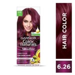 Buy Garnier Color Naturals Ultra Color, 6.26 Plum Red, (55 ml + 50 g) - Purplle