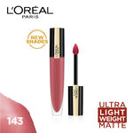 Buy L'Oreal Paris Rouge Signature Matte Liquid Lipstick, 143 I Liberate (7 ml) - Purplle