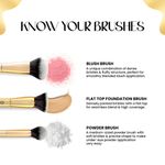 Buy MARS Artist's Arsenal Makeup Brush Set for Professional Makeup | Eyeshadow Blending Brushes (3pcs) | Foundation, Blush, Powder and Foundation Brush (1pcs each) - Purplle