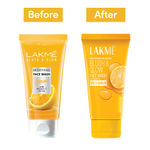 Buy Lakme Blush & Glow Lemon brightening  Face Wash with vitamin c serum , 100 g - Purplle