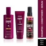 Buy Streax Professional Canvoline Combo (Shampoo + Conditioner + Serum) (300 ml + 240 ml + 100 ml) - Purplle