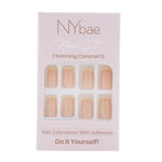 Buy NY Bae Nail It Nail Extensions With Adhesive | Artificial Nails | Gel Nails Set | Easy Application | Nail Art Kit - Charming Caramel 12, 24 Nails - Purplle
