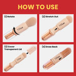 Buy NY Bae On The Move Brush Kit | Foundation Brush | Highlighter Brush | Eyeshadow Brush| Lipstick Brush | Makeup Brush Set | Blush Brush | Powder Brush | Eye Makeup Brush | Set of 4 - Purplle