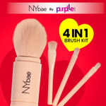 Buy NY Bae On The Move Brush Kit | Foundation Brush | Highlighter Brush | Eyeshadow Brush| Lipstick Brush | Makeup Brush Set | Blush Brush | Powder Brush | Eye Makeup Brush | Set of 4 - Purplle