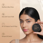 Buy Swiss Beauty Airbrush Finish Compact with SPF 10 | AM-PM of Oil-Control |Matte Finish |For All Skin Types|5-Walnut - Purplle