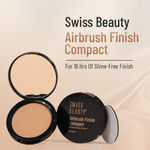 Buy Swiss Beauty Airbrush Finish Compact with SPF 10 | AM-PM of Oil-Control |Matte Finish |For All Skin Types|6-Hazel - Purplle