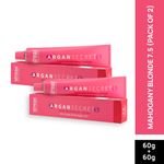 Buy Streax Professional Argan Secret Hair Colourant Cream - Mahogany Blonde 7.5 (60 gm) (Pack of 2) - Purplle