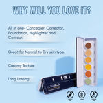 Buy C2P Pro Ultra Hd Cover & Conceal 6 In 1 Supraemeshield Color Corrector Palette - Purplle