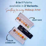 Buy C2P Pro Ultra Hd Cover & Conceal 6 In 1 Supraemeshield Color Corrector Palette - Purplle