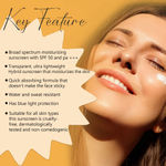 Buy Glamveda Hybrid Sunscreen Lotion Spf 50 PA+++ Moisturize & Protect (60 ml) - Purplle