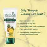 Buy Biotique Bio Pineapple Oil Control Foaming Face Wash (150 ml) - Pack of 2 - Purplle