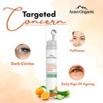 Buy Aravi Organic Vitamin C Under Eye Cream For Dark Circles, Wrinkles & Fine Lines - With Vitamin C, Cucumber and Hylunoric Acid - Cooling Gel & Roller For Men & Women -15 ml - Purplle