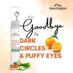 Buy Aravi Organic Vitamin C Under Eye Cream For Dark Circles, Wrinkles & Fine Lines - With Vitamin C, Cucumber and Hylunoric Acid - Cooling Gel & Roller For Men & Women -15 ml - Purplle