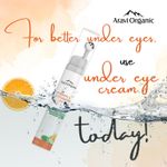 Buy Aravi Organic Vitamin C Under Eye Cream For Dark Circles, Wrinkles & Fine Lines - With Vitamin C, Cucumber and Hylunoric Acid - Cooling Gel & Roller For Men & Women -15 ml - Purplle