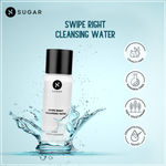Buy SUGAR Cosmetics - Swipe Right - Cleansing Water - 4-in-1 Cleanser that Cleanses, Exfoliates, Soothes and Moisturises Skin, Paraben-Free And Cruelty-Free - Purplle