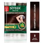 Buy Streax Insta Shampoo Hair Colour - Dark Brown (18 ml) - Purplle
