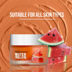 Buy FACES CANADA Watermelon Fresh Glowy Clay Facial Mask, 50 gm | Watermelon Extract & Bentonite Clay | Deep Pore Cleansing | Soft, Smooth & Hydrated Skin | Youthful Glow | For All Skin Types | Vegan - Purplle