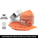 Buy FACES CANADA Watermelon Fresh Glowy Clay Facial Mask, 50 gm | Watermelon Extract & Bentonite Clay | Deep Pore Cleansing | Soft, Smooth & Hydrated Skin | Youthful Glow | For All Skin Types | Vegan - Purplle