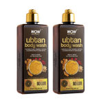 Buy WOW Skin Science Ubtan Body Wash for Tan Removal and Glowing Skin - With Chickpea Flour, Almond, Safron & Turmeric Extract - 250 ml (Pack of 2) - Purplle