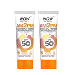 Buy WOW Skin Science AM2PM Sunscreen SPF 50 UVA & UVB Protection -100 ml (Pack of 2 ) - Purplle
