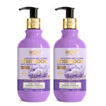 Buy WOW Skin Science Rice Water Shampoo - Damaged, Dry and Frizzy Hair - With Rice Water, Rice Keratin & Lavender Oil - 300ml (Pack of 2) - Purplle