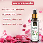 Buy Good Vibes Rose Glow Toner | Lightweight, Brightening, Gulab Jal, Face mist (200 ml) - Purplle