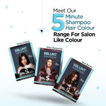 Buy BBLUNT Wine Deep Burgundy 5 Minute Shampoo Hair Colour for 100% Grey Coverage - 20 ml X 5 - Purplle