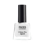 Buy FACES CANADA Ultime Pro Splash Mini Nail Enamel - White O White 14 (5ml) | Quick Drying | Glossy Finish | Long Lasting | No Chip Formula | High Shine Nail Polish For Women | No Harmful Chemicals - Purplle