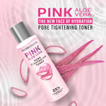 Buy FACES CANADA Pink Aloe Vera Pore Tightening Toner 100 ml | Allantoin & Hyaluronic Acid | Hydrating & Deep Cleansing | Skin Soothing Reduces Puffiness | No Alcohol & Parabens | Vegan - Purplle