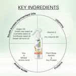 Buy Ktein All in 1 Natural Hair Heat Protection Spray with Argan Oil Vitamin E Pro Vitamin B3 and Holding Spray (100 ml) - Purplle