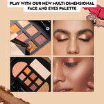 Buy SUGAR Cosmetics Contour De Force Eyes And Face Palette | Pigmented, Long- lasting & Smudgeproof | Includes Blush, Bronzer, Highlighter and 6 Eyeshadow shades - 02 Pink Pro | 20.3 gm - Purplle
